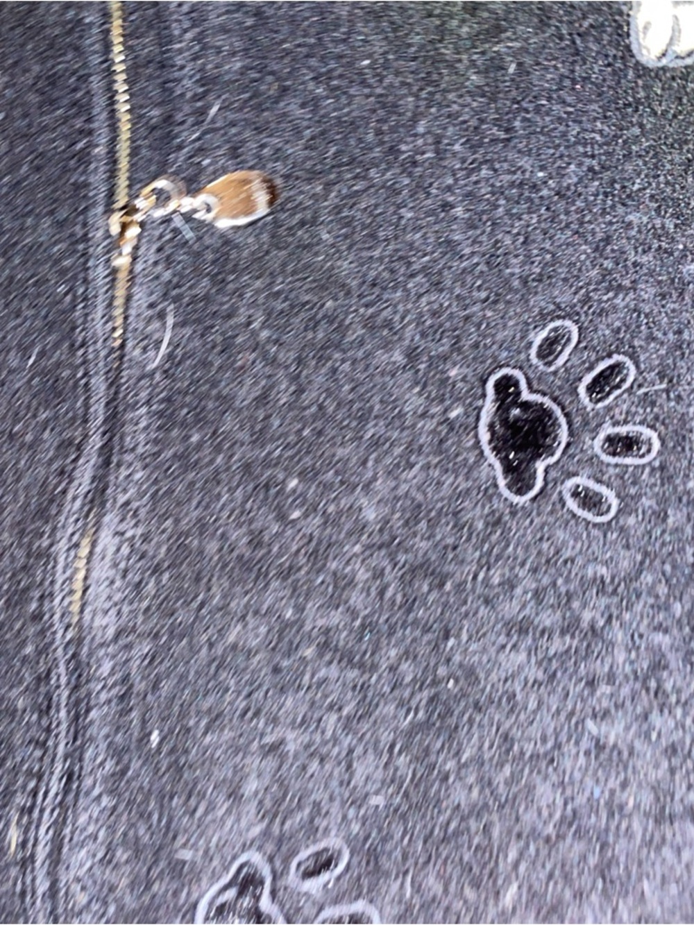 Lisa International Black Wool Vest with Leopard Appliqué - Picture 7 of 11